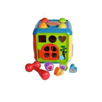PUCHI 6-in-1 Activity Play Center – Colorful Musical Activity Cube Toy for Kids, Interactive Educational Playset